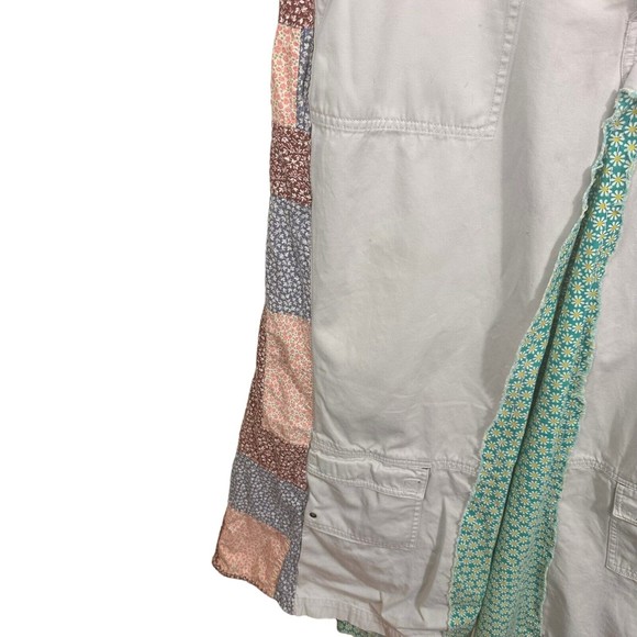 PS-3983 Periscope Women Patchwork Skirt 13 A Line Flare 70's Hippie Boho UpCycle - Picture 6 of 14